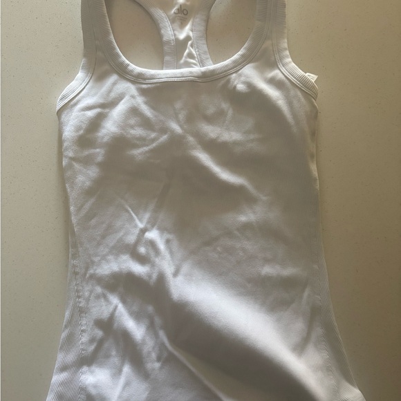 ALO Yoga Tops - ALO Yoga Women's White Tank Top
